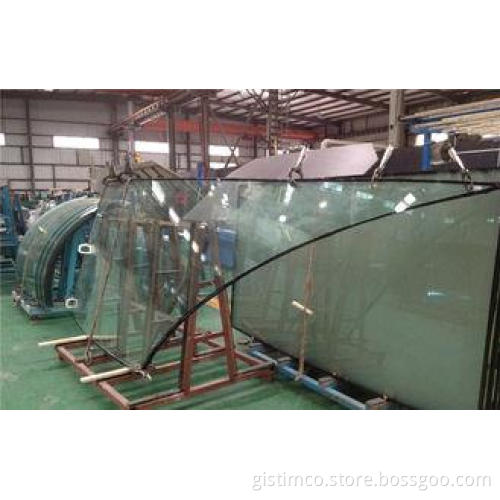 Architectural Curved Insulated Tempered Glass 19mm With Alu